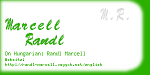 marcell randl business card